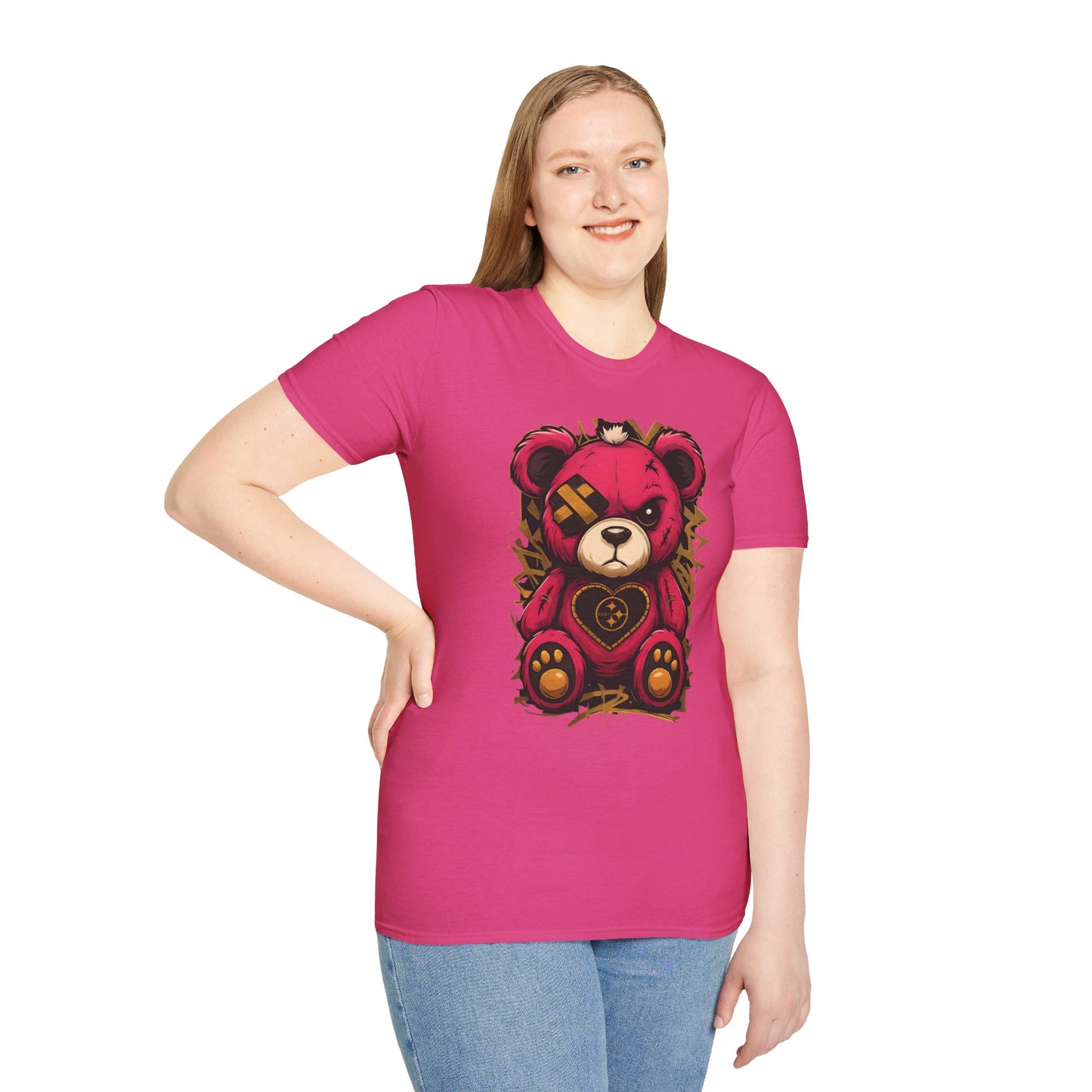 Cute Teddy Bear Graphic Tee, Soft Unisex Shirt, Casual Wear, Unique Gift, Gift for Her, Holiday Apparel