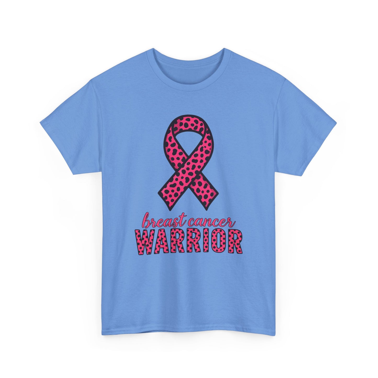 Pink Leopard Ribbon Breast Cancer Awareness Tee