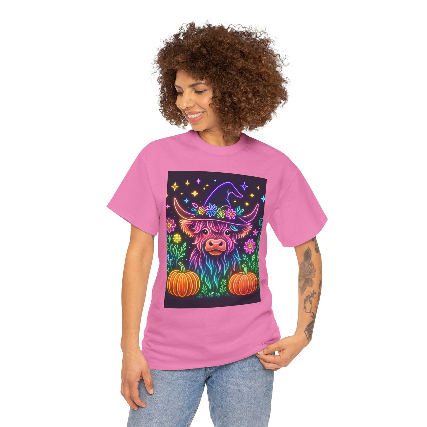 Neon Halloween Highland Tee