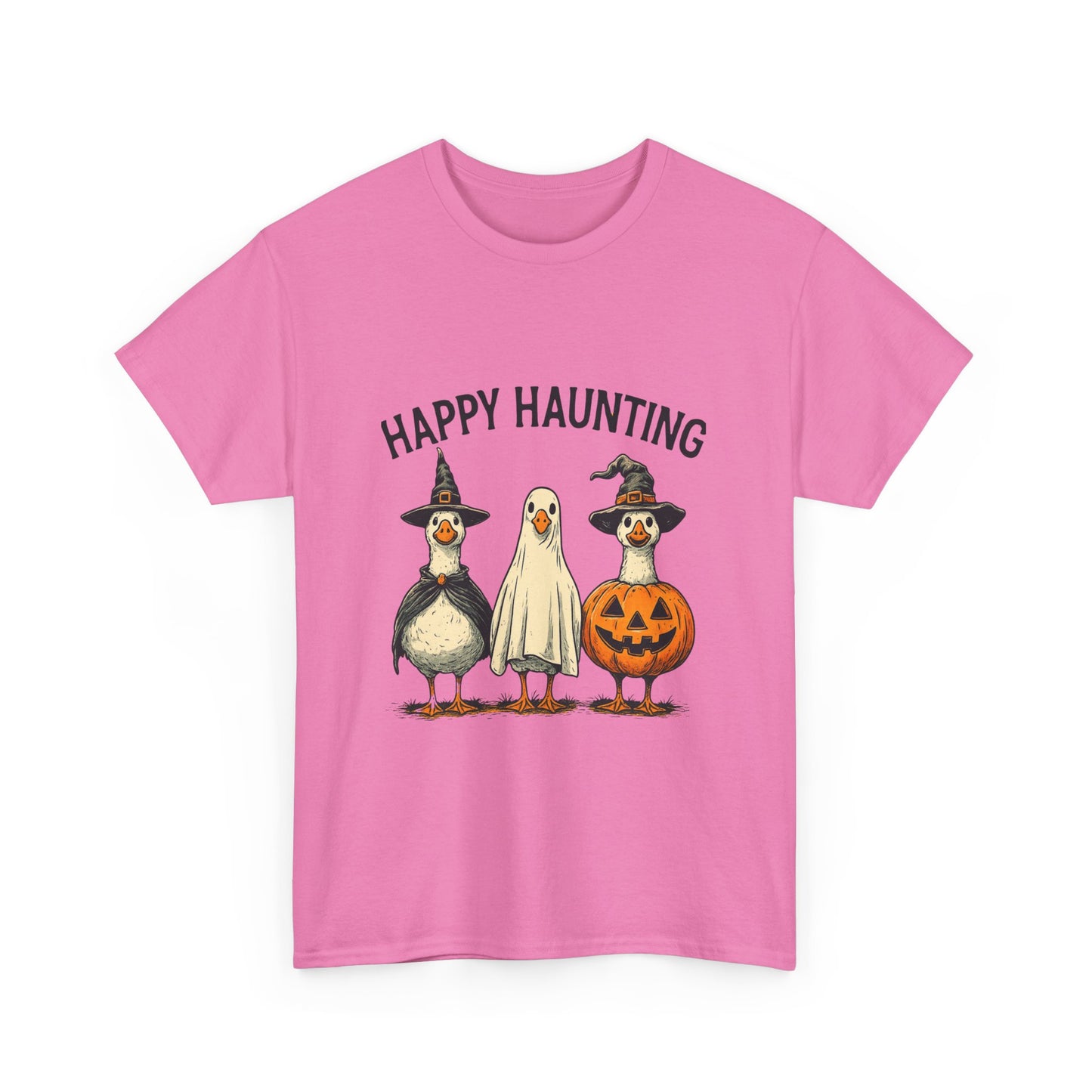 Happy Haunting Geese Halloween Tee