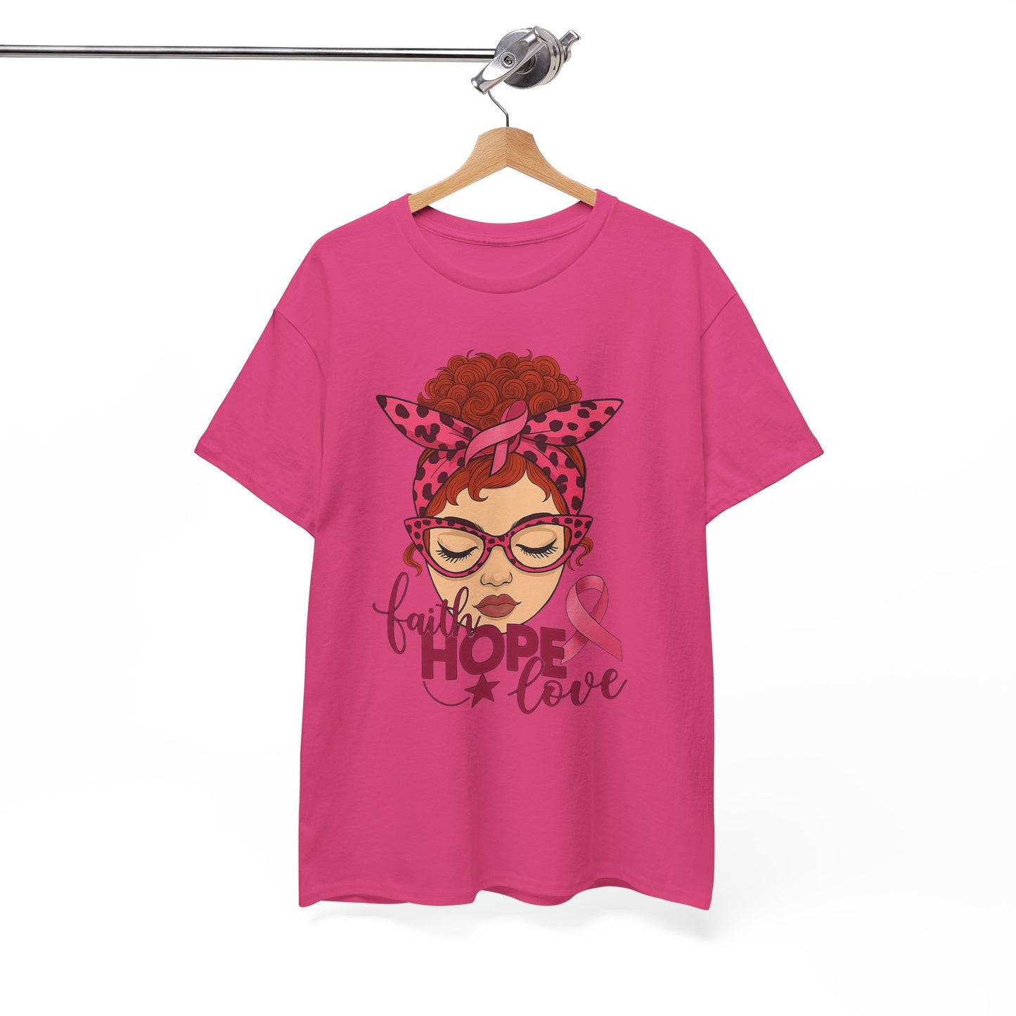 Hope, Faith & Love: Pink Ribbon Awareness Tee