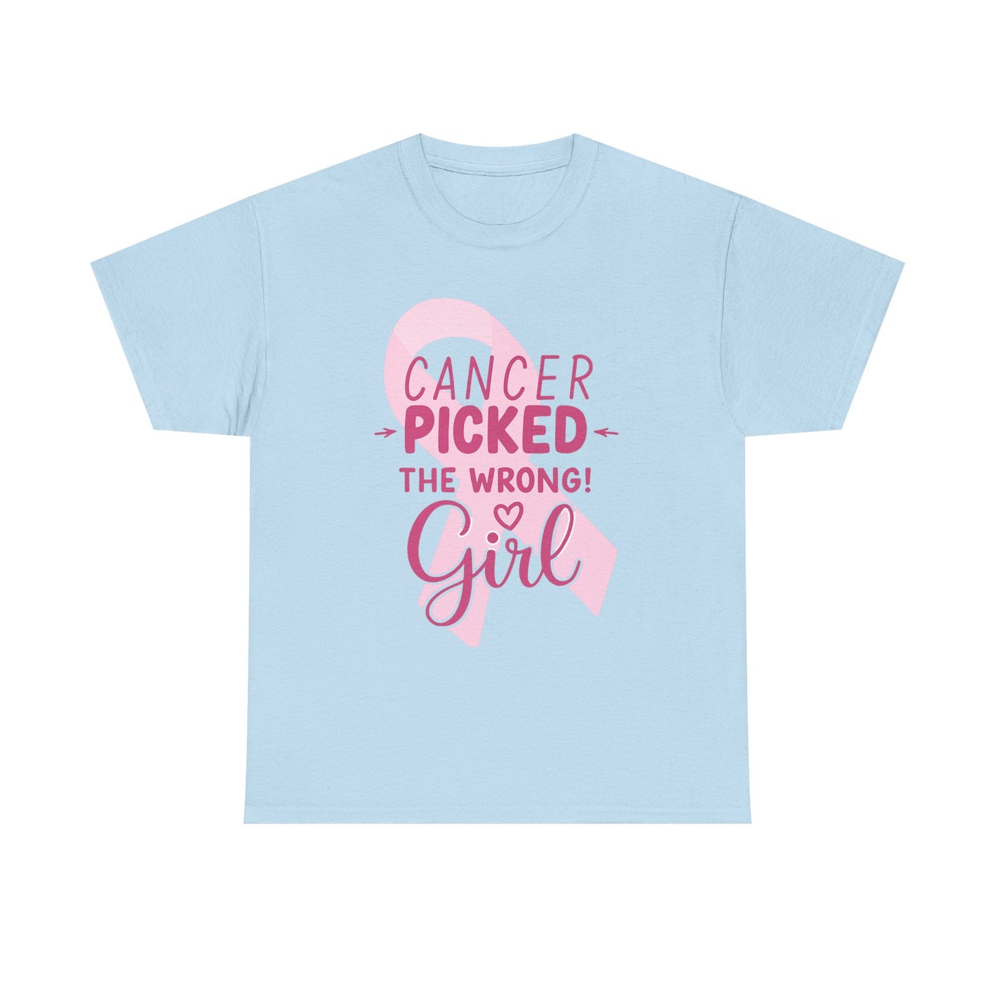 Cancer: The Wrong Picked Girl - Pink Ribbon Tee
