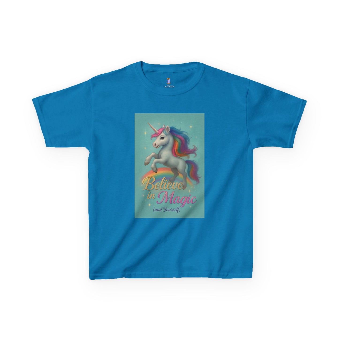 Unicorn Magic Kids Tee - Believe in Magic, Kids T-Shirt, Unicorn Shirt, Birthday Gift, Playtime Apparel