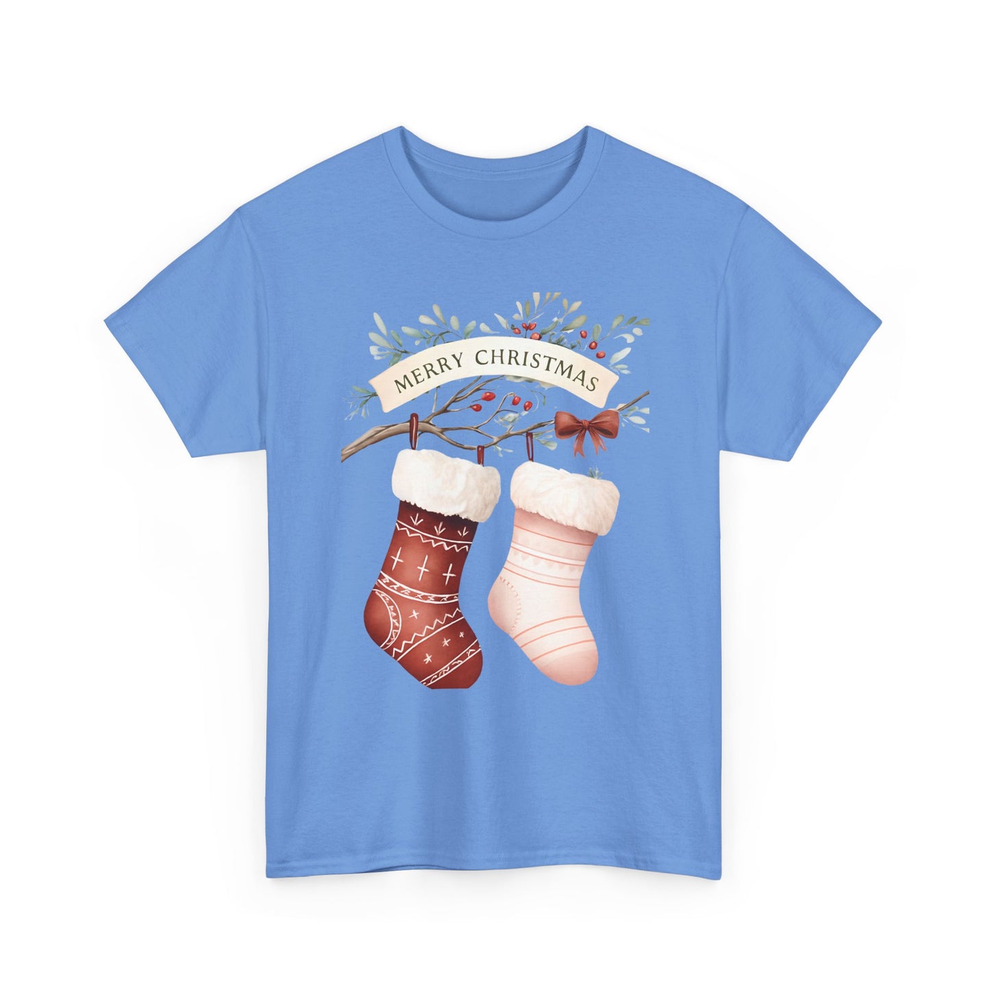 Watercolor Christmas Stocking Tee - Hope & Love