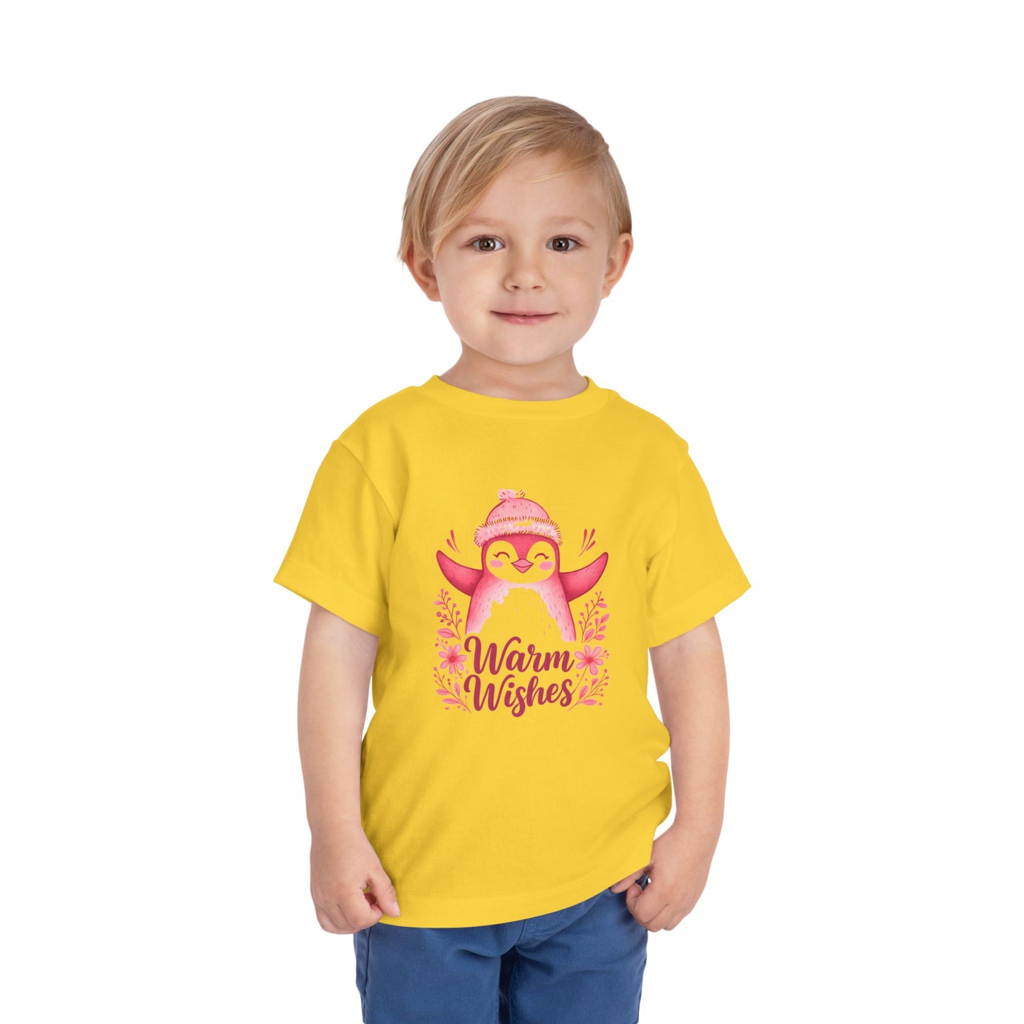 Warm Wishes Penguin Toddler Christmas Tee