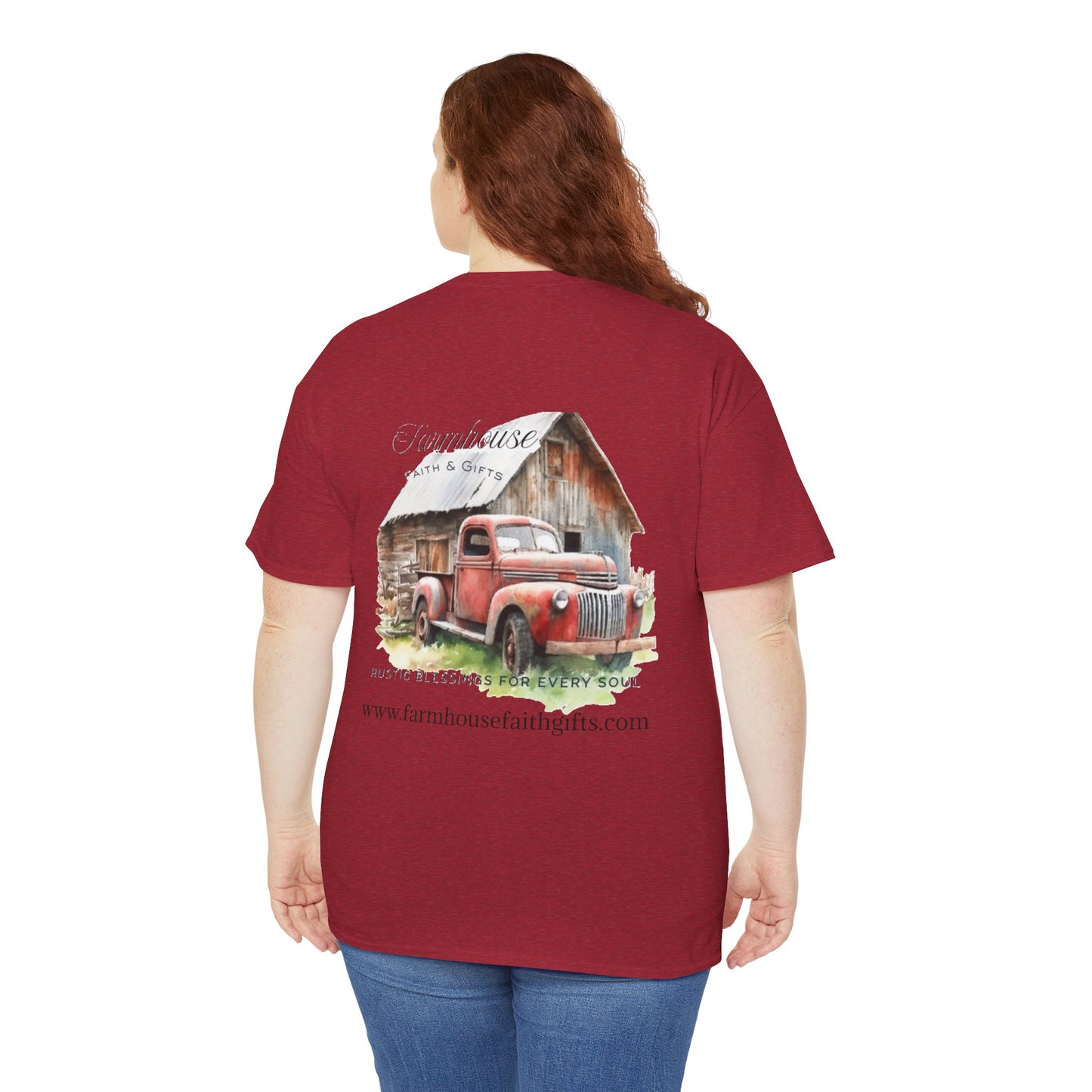 Rustic Farmhouse Unisex Tee, Country Style Shirt, Vintage Truck Tee, Back to Nature Apparel, Ideal Gift for Farm Lovers