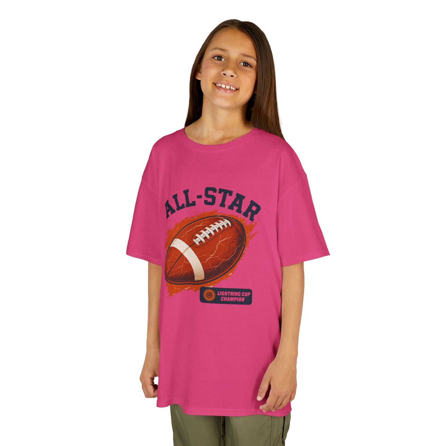 All-Star Kids Football Tee, Sports Apparel, Boys Football Shirt, Kids Casual Wear, Back To School Shirt, Birthday Gift