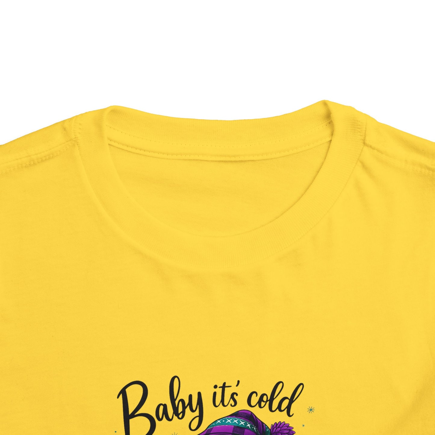 Baby It's Cold Outside Snowman Toddler Christmas Tee