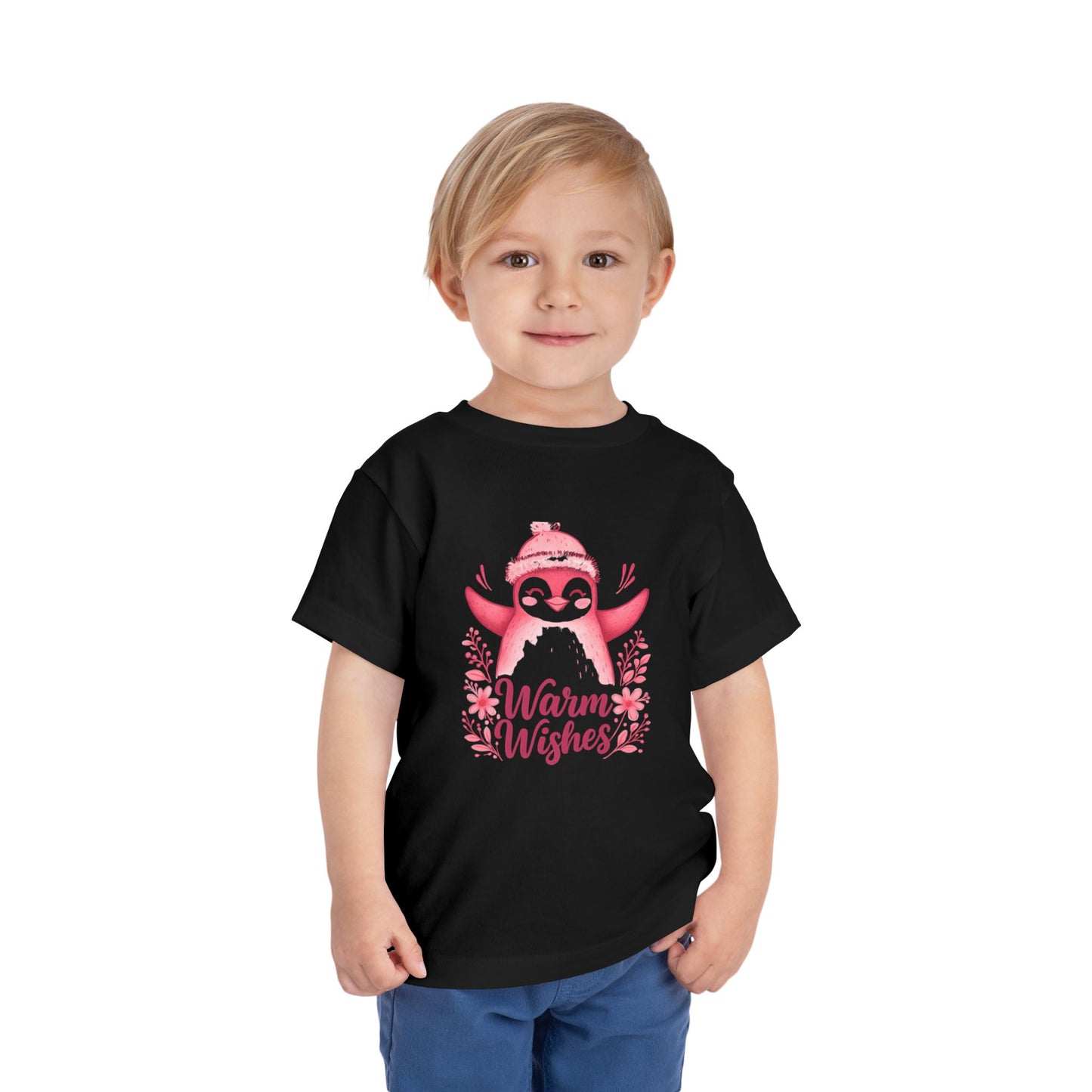 Warm Wishes Penguin Toddler Christmas Tee