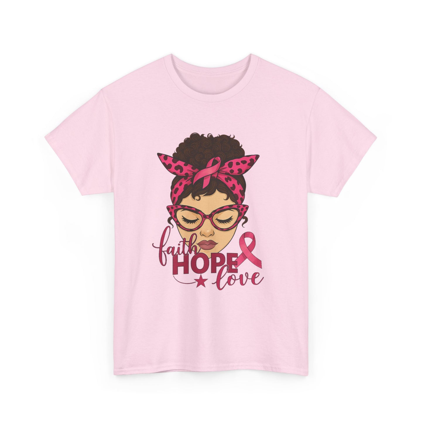 Hope, Faith, Love: Breast Cancer Awareness Tee