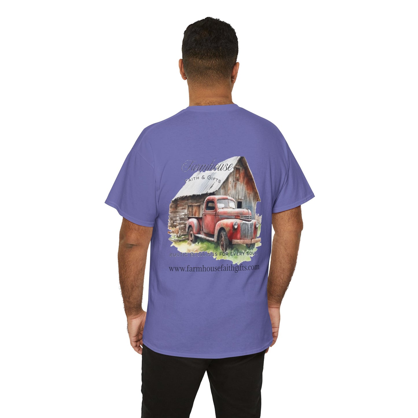 Rustic Farmhouse Unisex Tee, Country Style Shirt, Vintage Truck Tee, Back to Nature Apparel, Ideal Gift for Farm Lovers