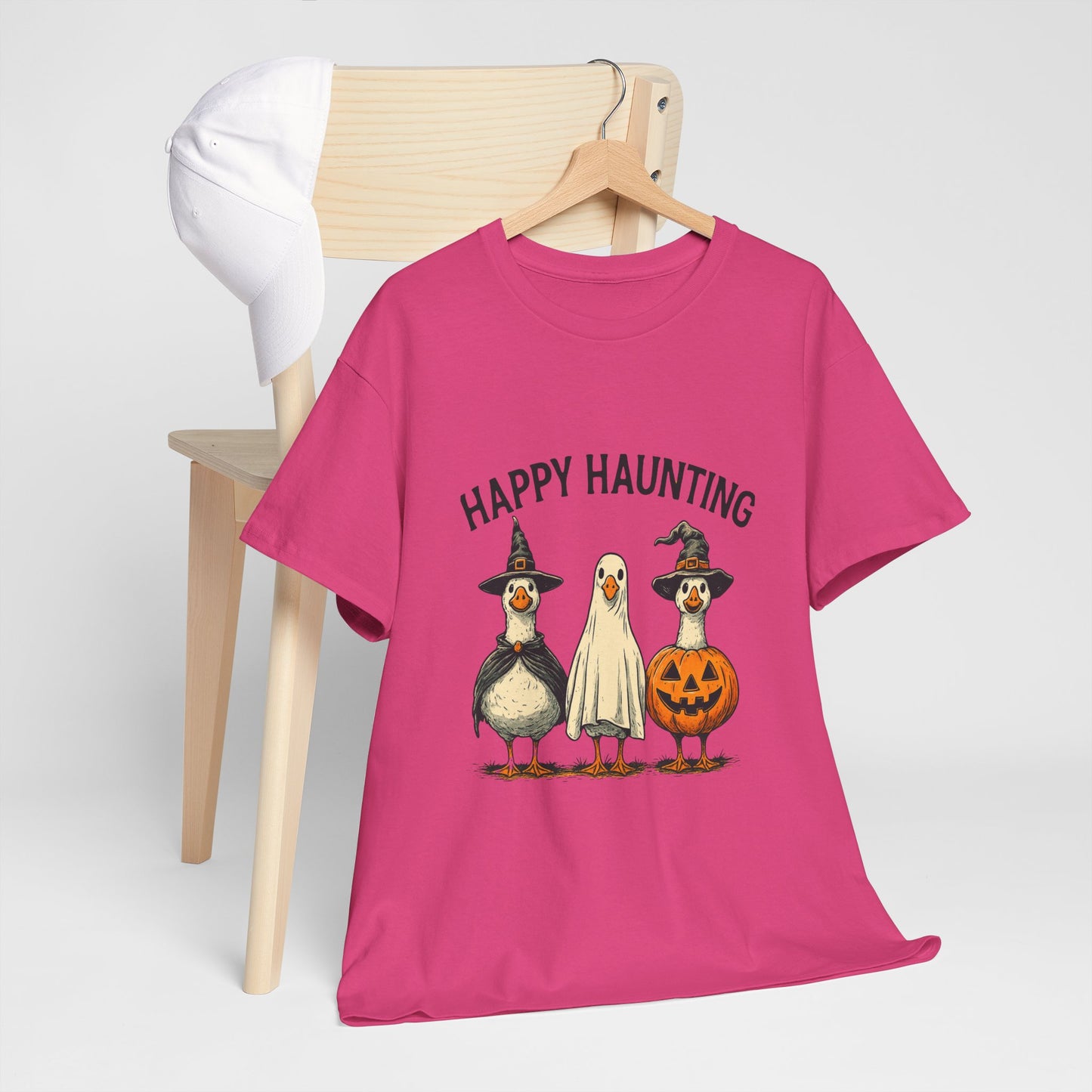 Happy Haunting Geese Halloween Tee