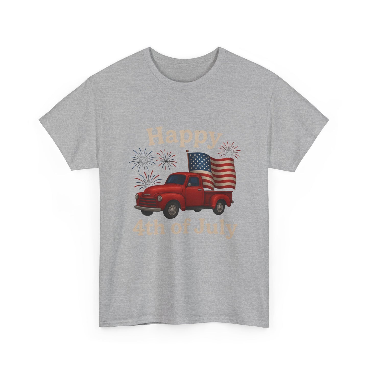 π Happy 4th of July Truck Tee β Patriotic Vintage Pickup Shirt
