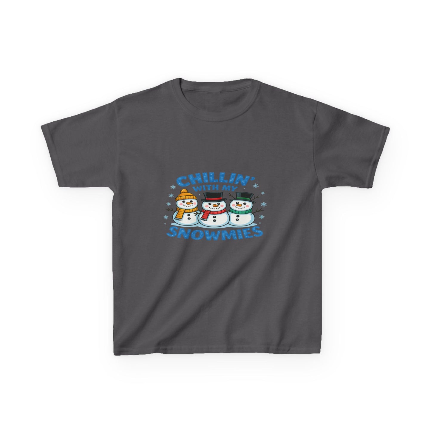 Chillin' with My Snowmies Christmas Tee - Kids Holiday Shirt