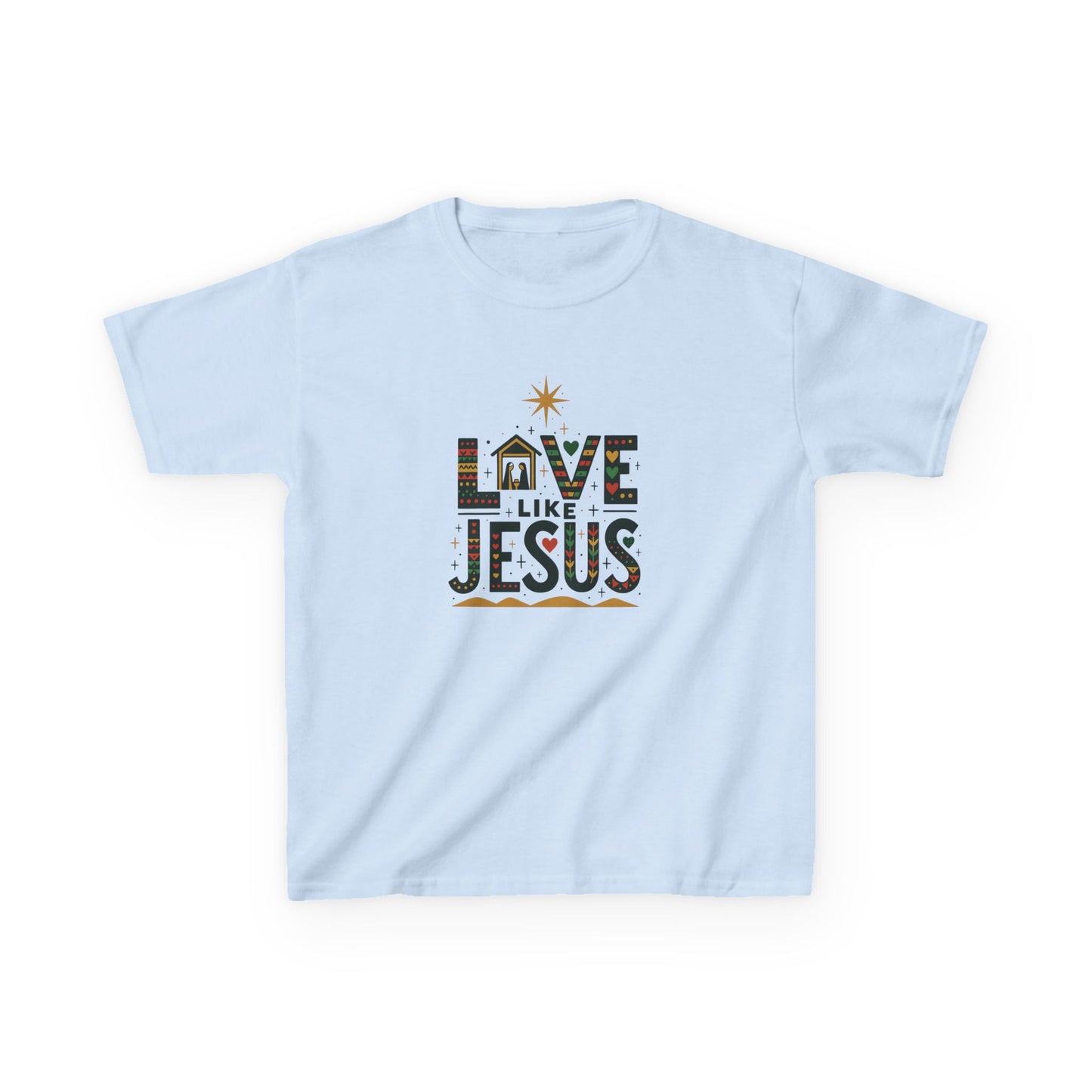 Live Like Jesus Christmas Dinosaur Tee