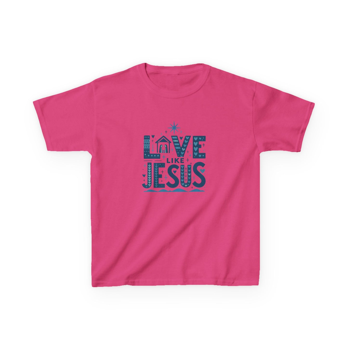 Love Like Jesus Christmas Dinosaur Tee