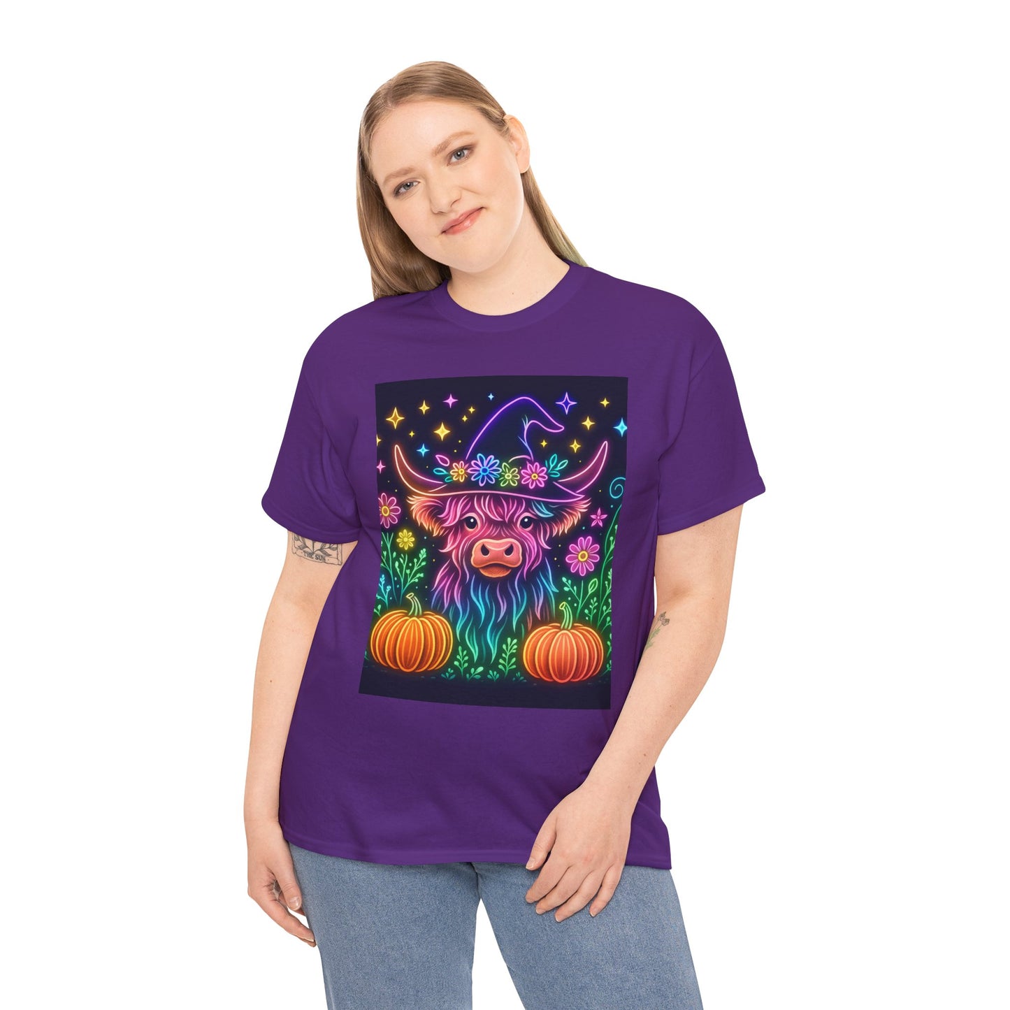 Neon Halloween Highland Tee