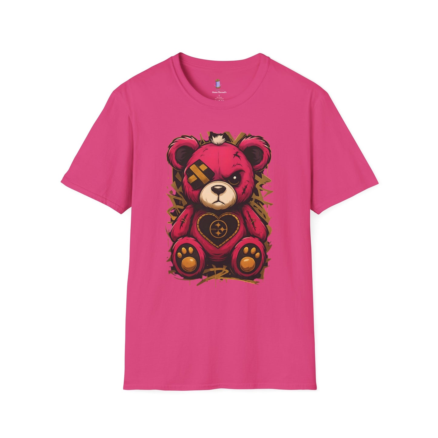Cute Teddy Bear Graphic Tee, Soft Unisex Shirt, Casual Wear, Unique Gift, Gift for Her, Holiday Apparel