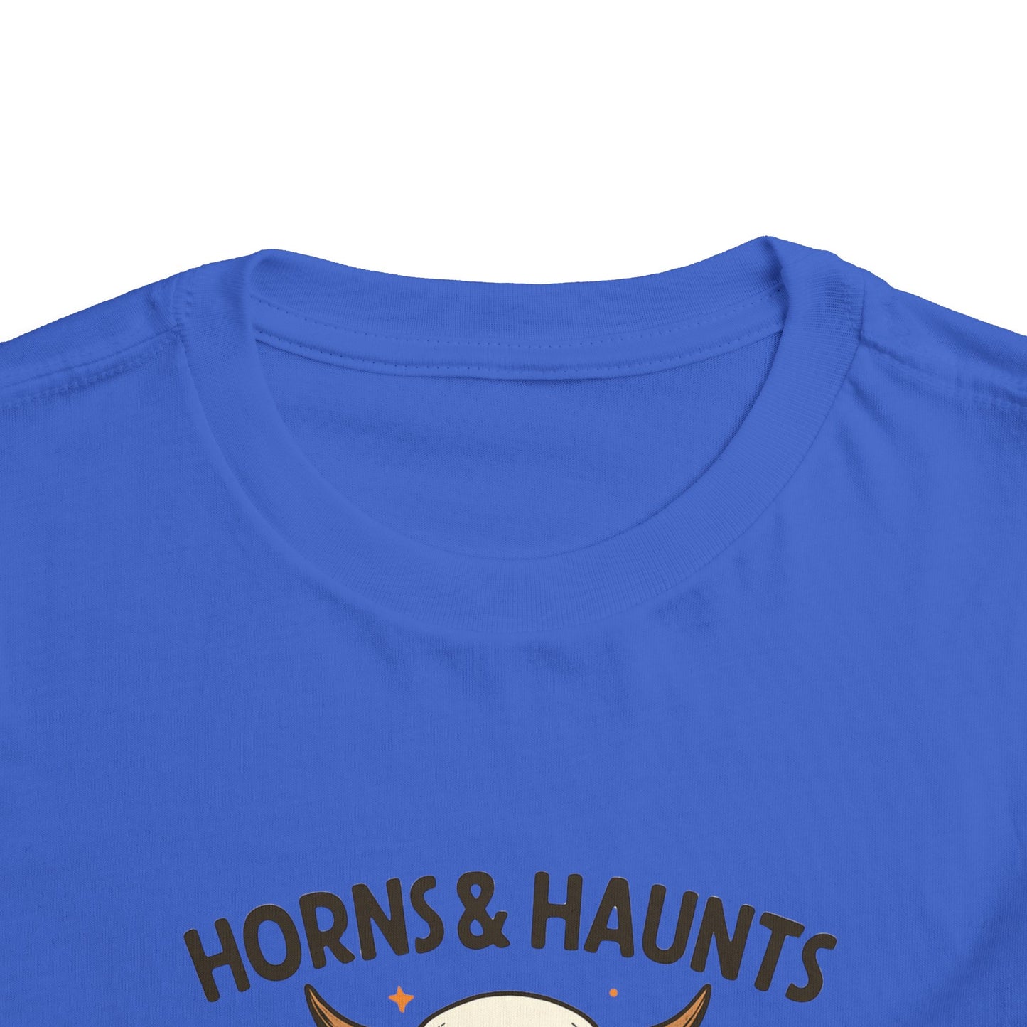 Horns & Haunts Highland Cow Toddler Halloween Tee