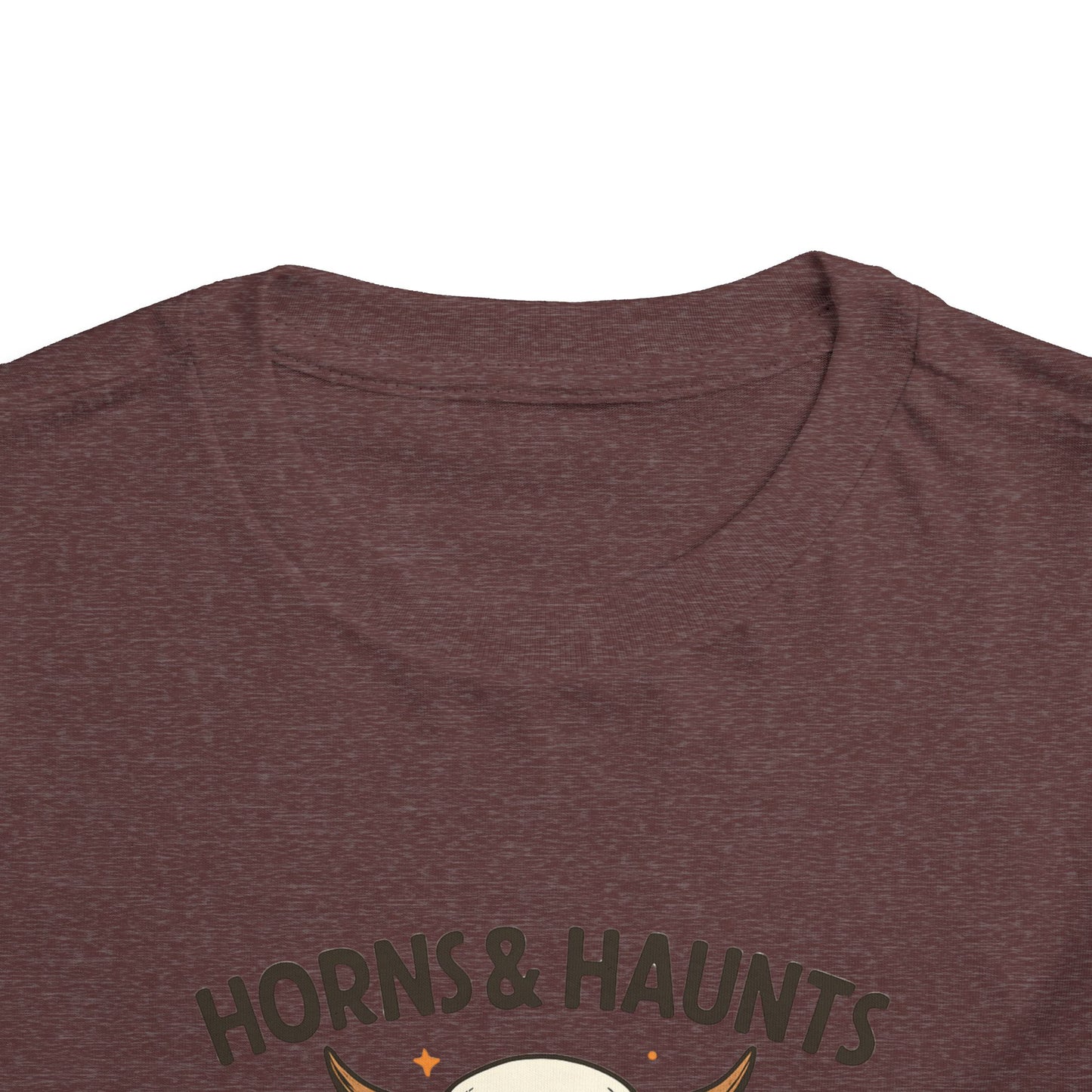 Horns & Haunts Highland Cow Toddler Halloween Tee