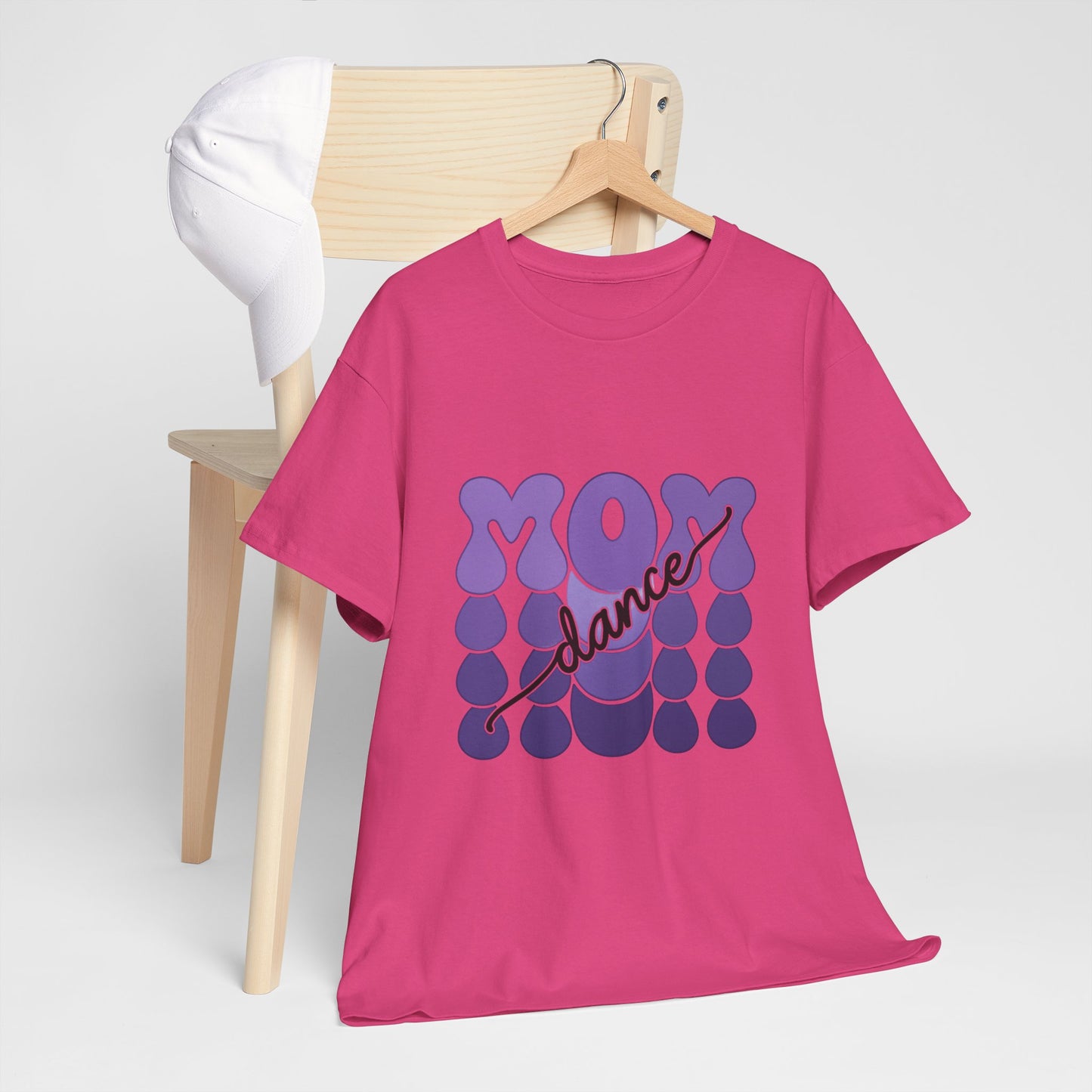 MOM Dance – Purple Letter Stage Spirit Tee