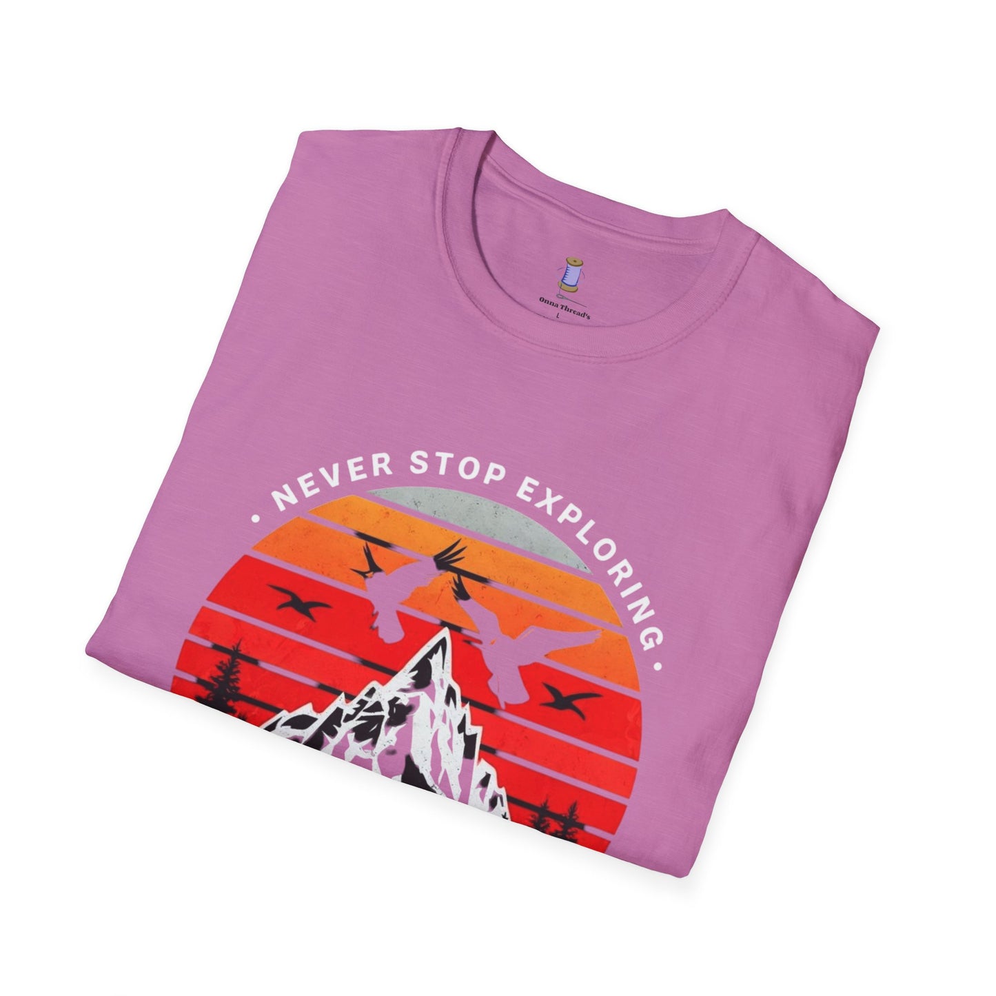 Adventure Awaits T-Shirt | Unisex Softstyle Tee | Perfect for Travel Lovers, Outdoor Adventures, Camping, Nature Gifts, Explore