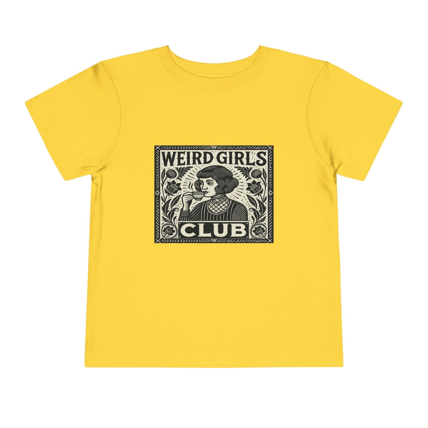 Weird Girls Club Tee - Vintage Linocut Christmas