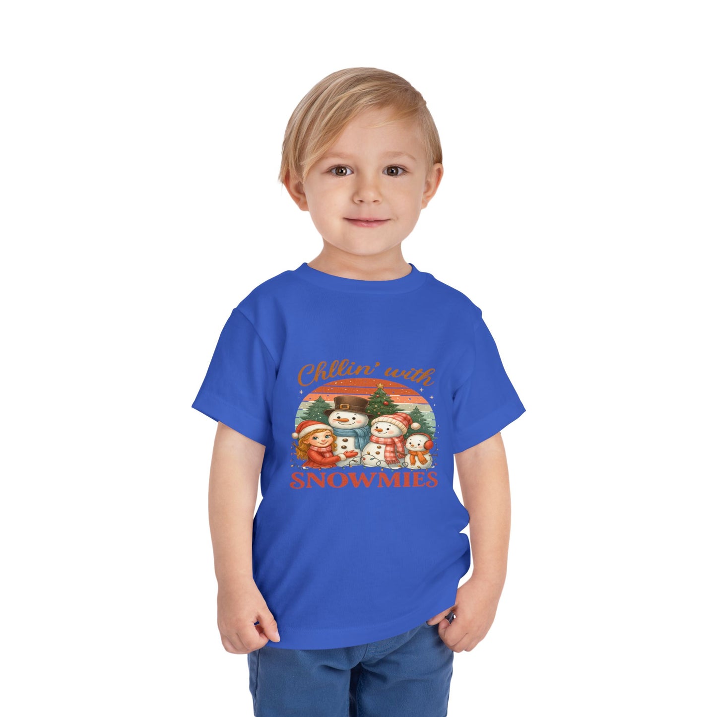 Chillin' With Snowmies Toddler Christmas Tee