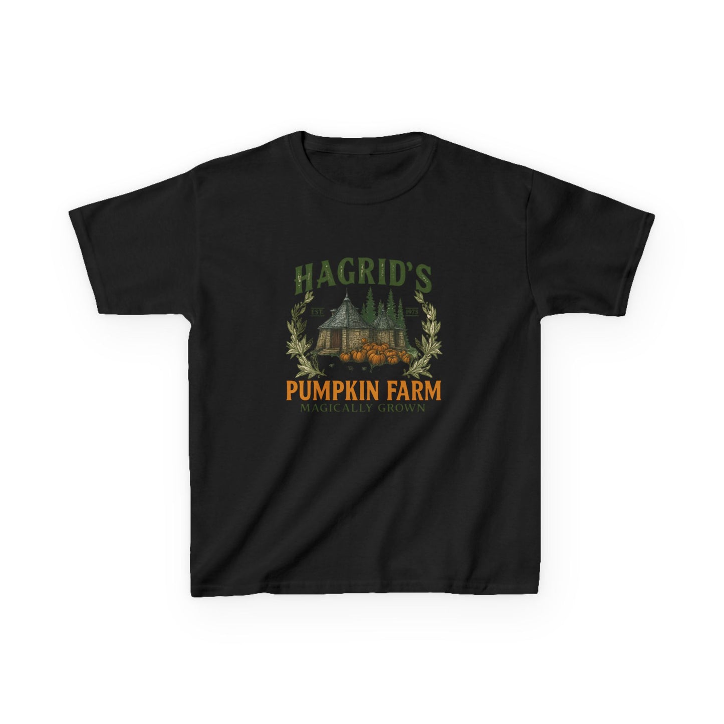 Hagrid's Pumpkin Farm Kids Tee - Christmas Dinosaur
