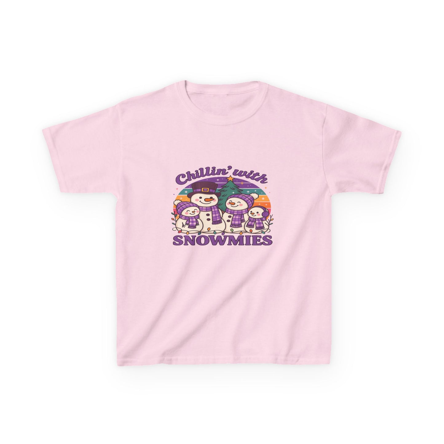 Chillin' with Snowmies Kids Christmas Tee