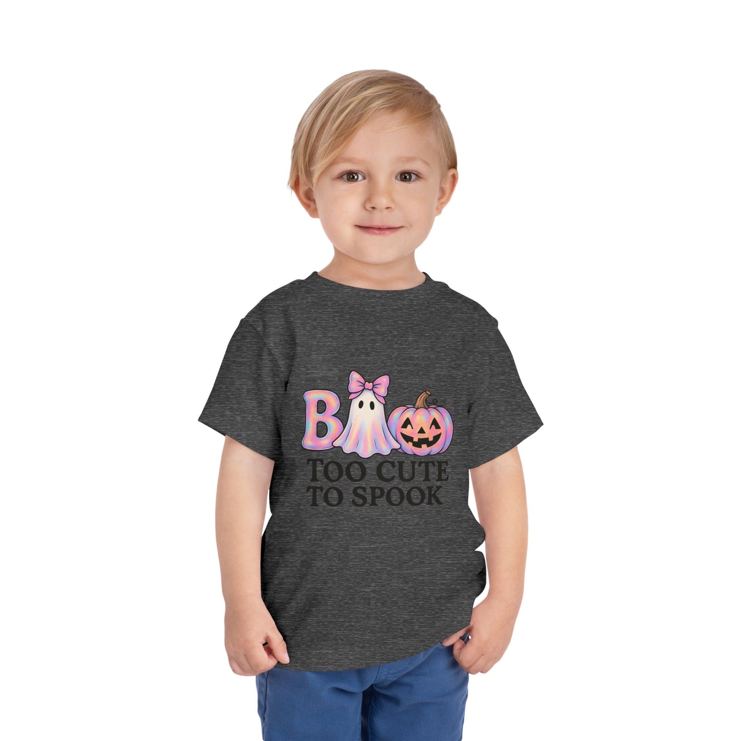 Boo! Too Cute to Spook Halloween Toddler Tee