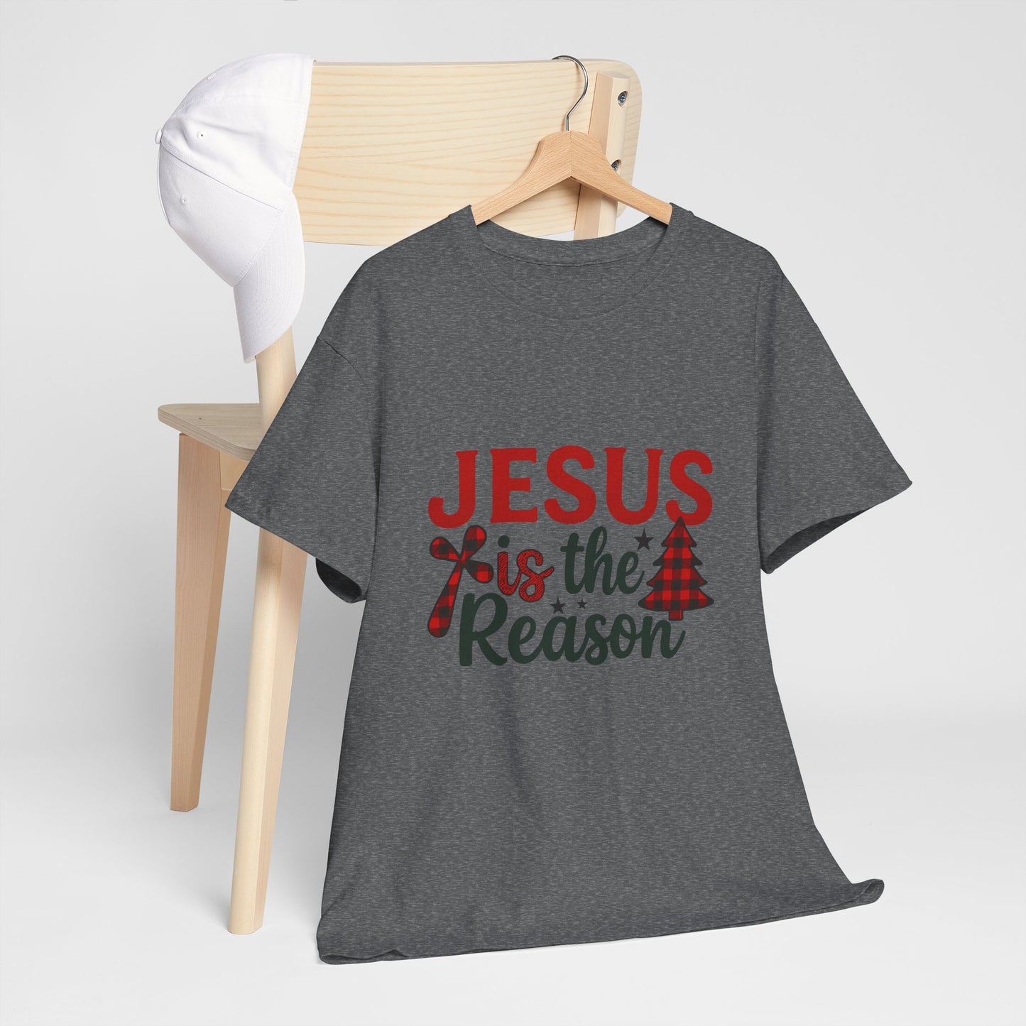 Jesus is the Reason Christmas Tee - Faith-Based Holiday Gift