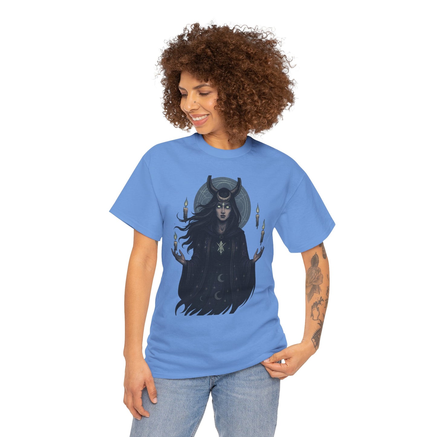 Moonlit Sorceress – Enchanted Candlelight Tee