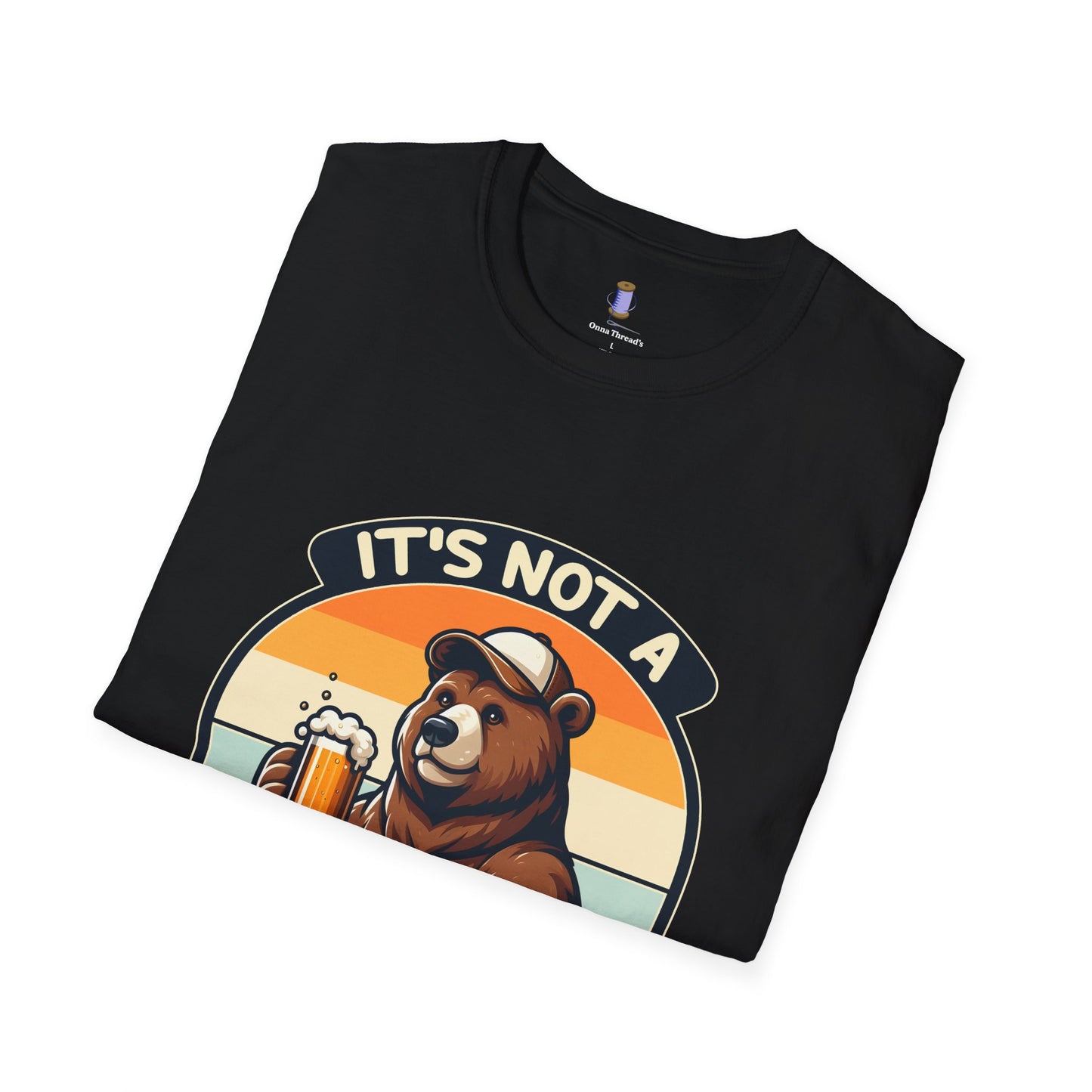 Unisex Bear Dad Bod T-Shirt, Funny Gift for Fathers, Casual Wear for Dads, Summer Tee, Gift for Father's Day, Relaxed Fit Tee