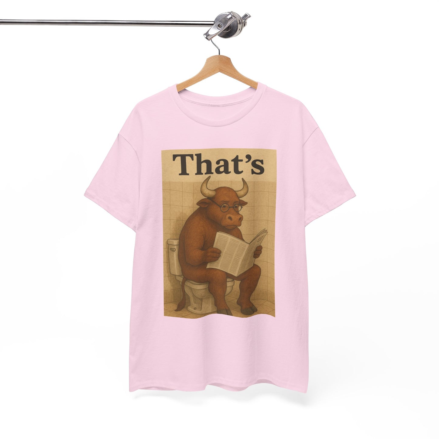 Bull on Toilet Unisex Tee