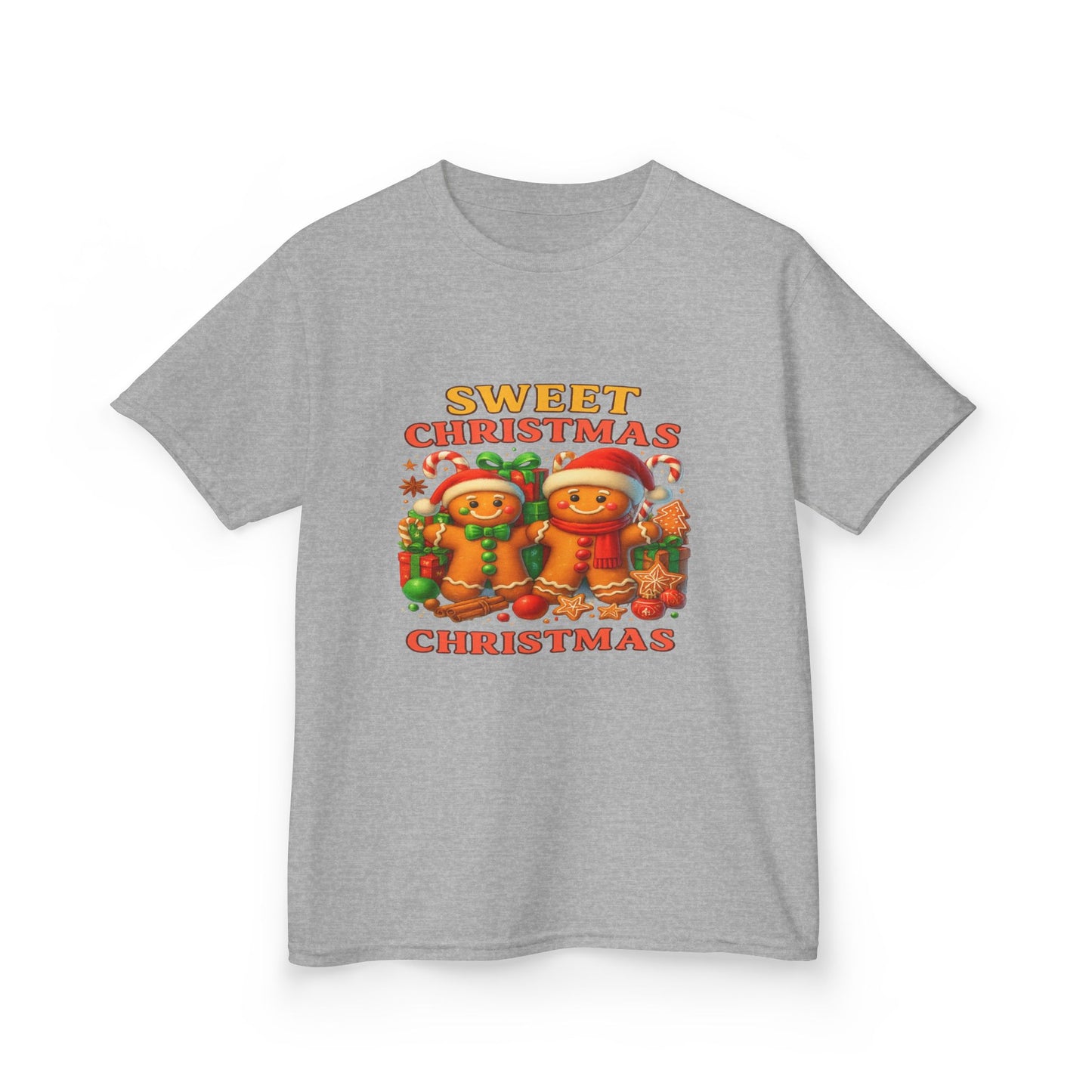 Sweet Christmas Gingerbread Dino Kids Tee