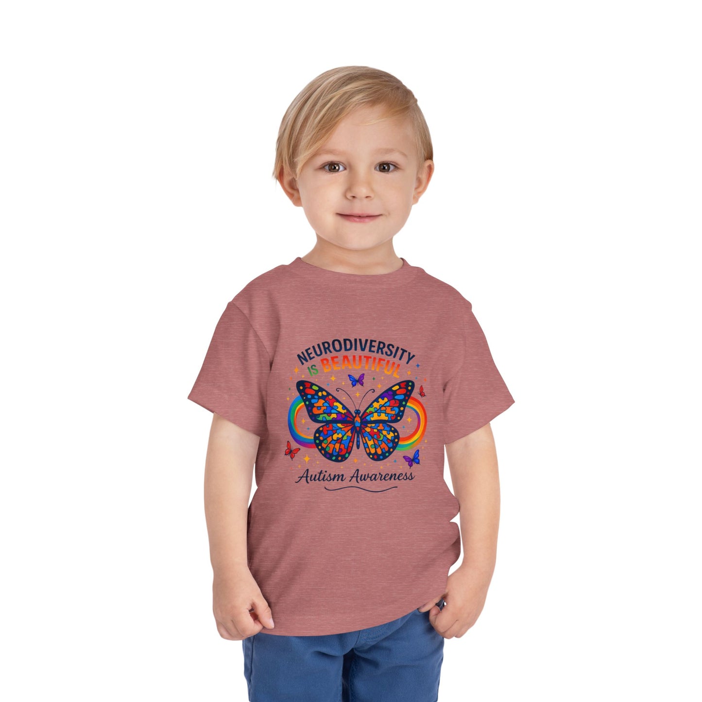 Toddler Tee Neurodiversity Is Beautiful Butterfly Design