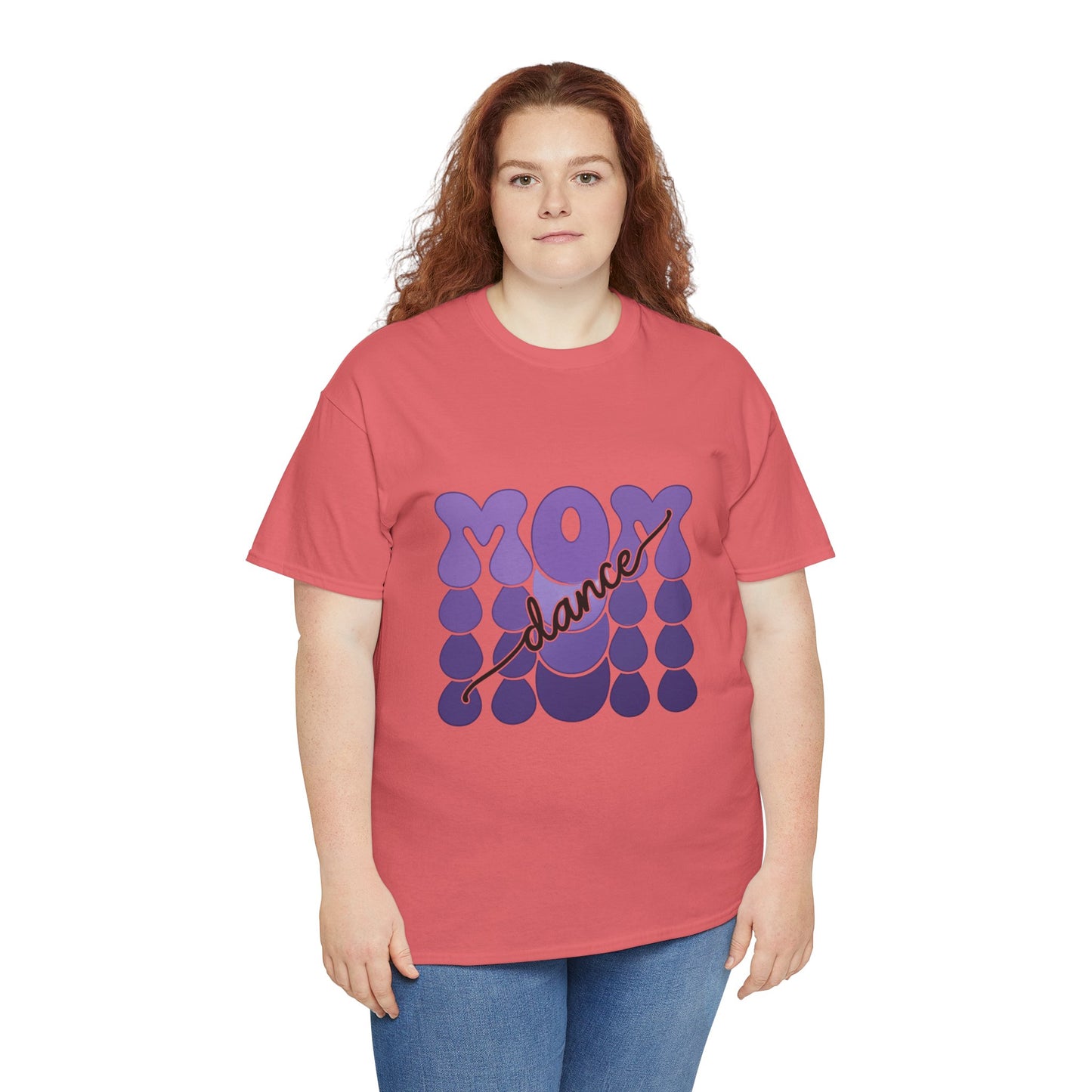 MOM Dance – Purple Letter Stage Spirit Tee