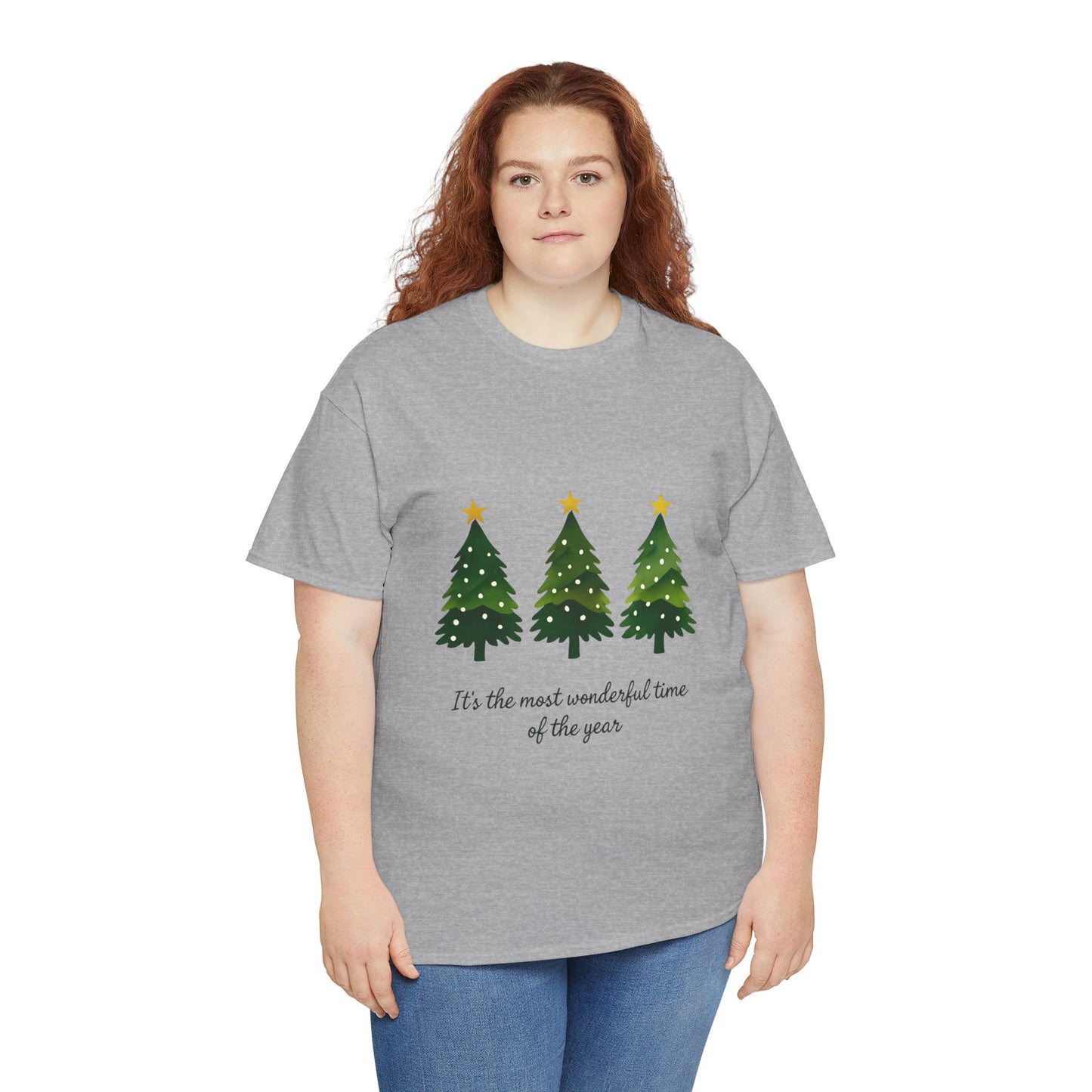 Christmas Tee - Festive Watercolor Trees Holiday Shirt
