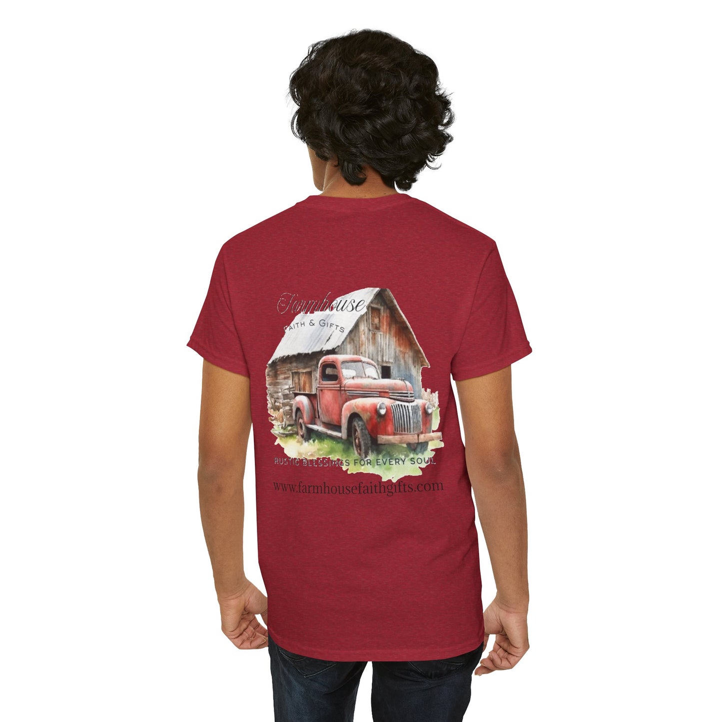 Rustic Farmhouse Unisex Tee, Country Style Shirt, Vintage Truck Tee, Back to Nature Apparel, Ideal Gift for Farm Lovers