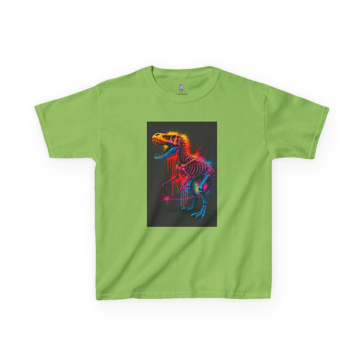 Kids Dinosaur Glow Tee, Fun Kids T-Shirt, Dino Shirt for Kids, Birthday Gift, Unique Kids Clothing, Animal Lover Apparel