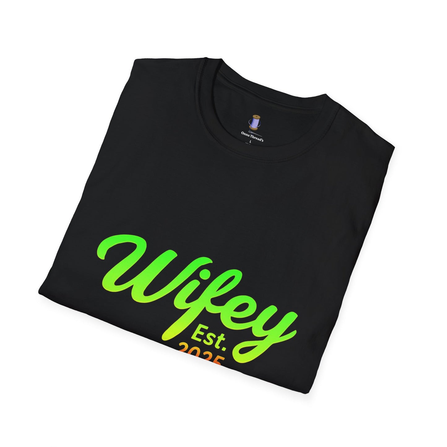 Wifey Est. 2025 T-Shirt, Bridal Shower Gift, Newlywed Apparel, Wedding Favor, Engagement Celebration Tee, Cute Couple Top