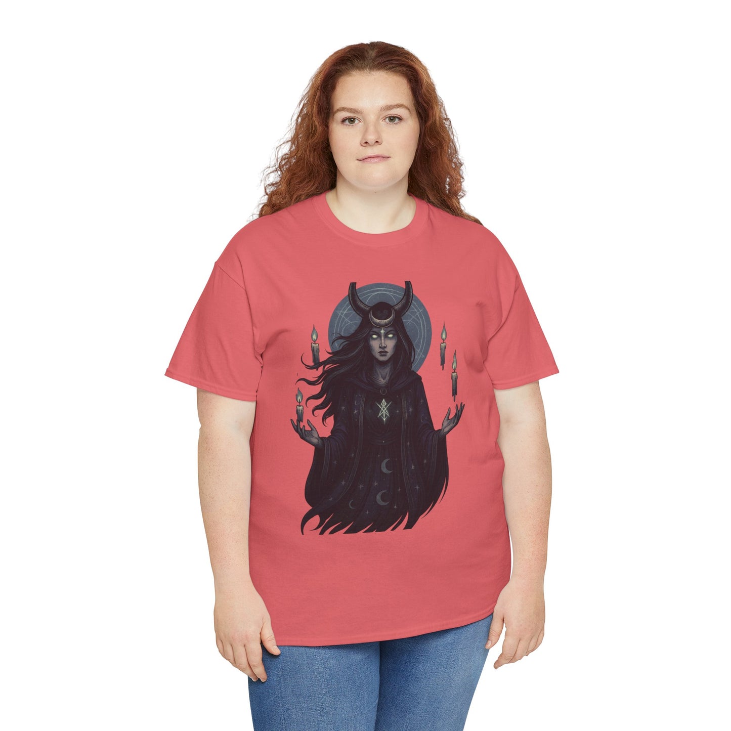 Moonlit Sorceress – Enchanted Candlelight Tee
