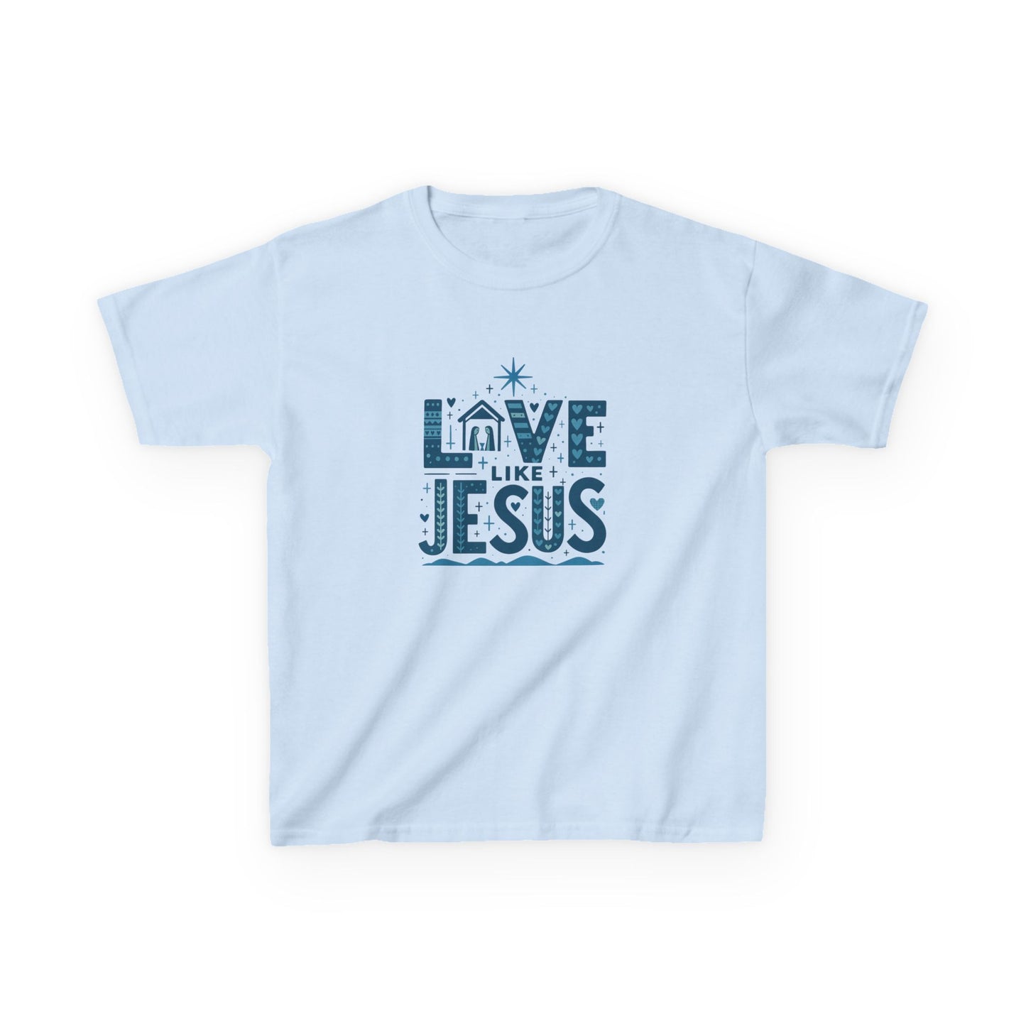 Love Like Jesus Christmas Dinosaur Tee