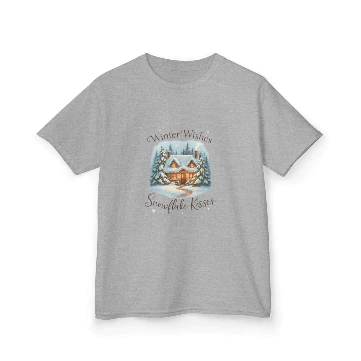 Winter Wishes Dinosaur Tee - Cozy Cottage & Snow