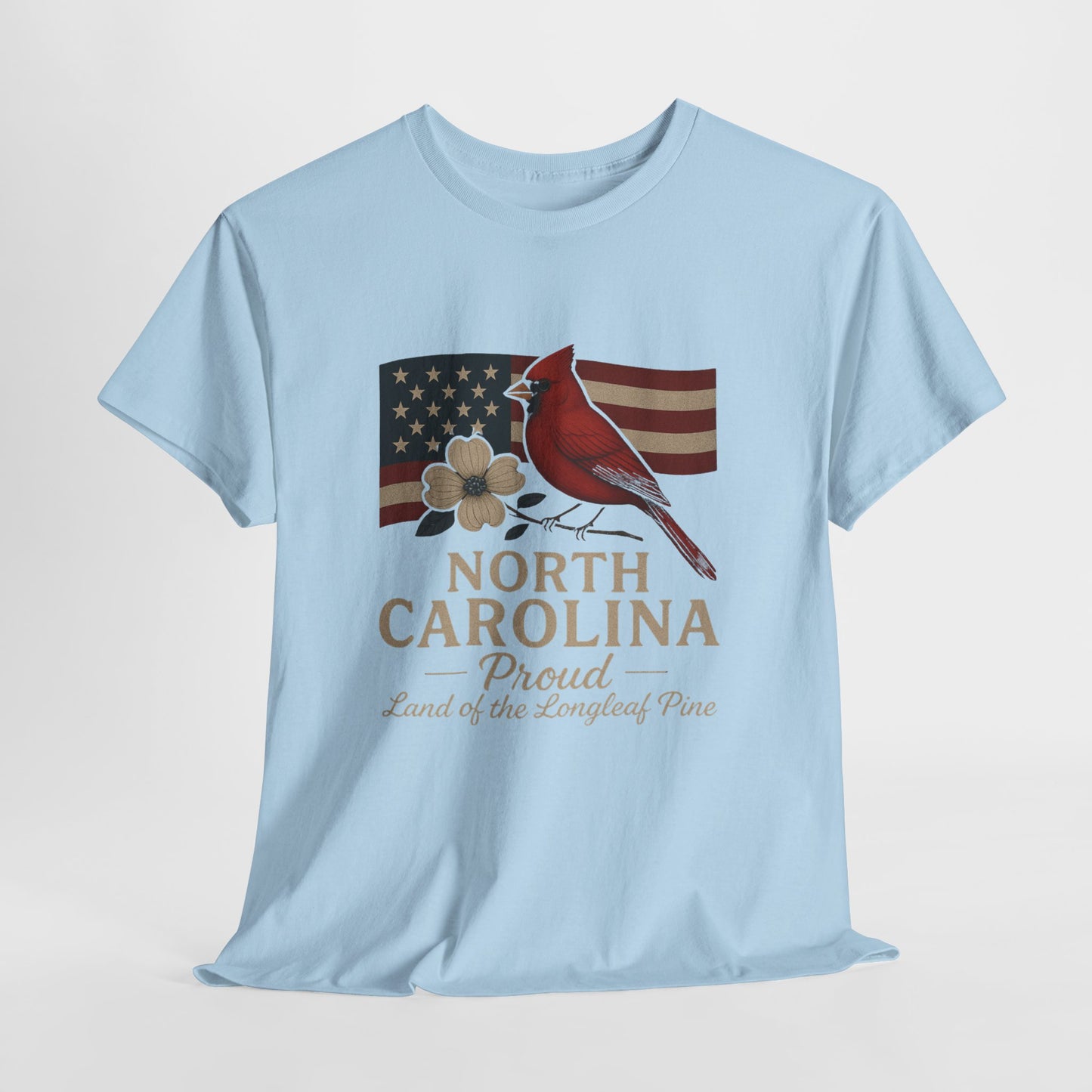 NC Pride: Cardinal, Dogwood & State Flag Tee