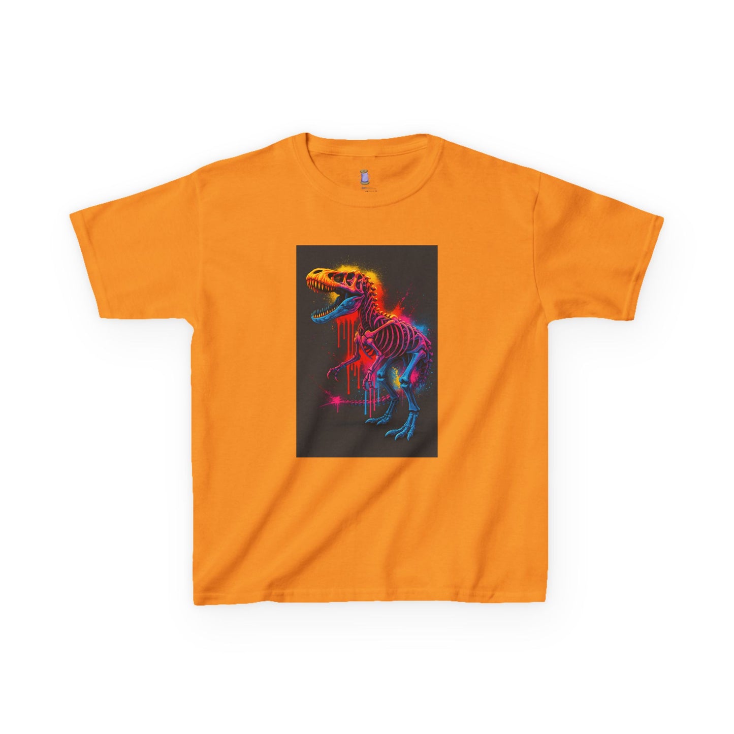 Kids Dinosaur Glow Tee, Fun Kids T-Shirt, Dino Shirt for Kids, Birthday Gift, Unique Kids Clothing, Animal Lover Apparel