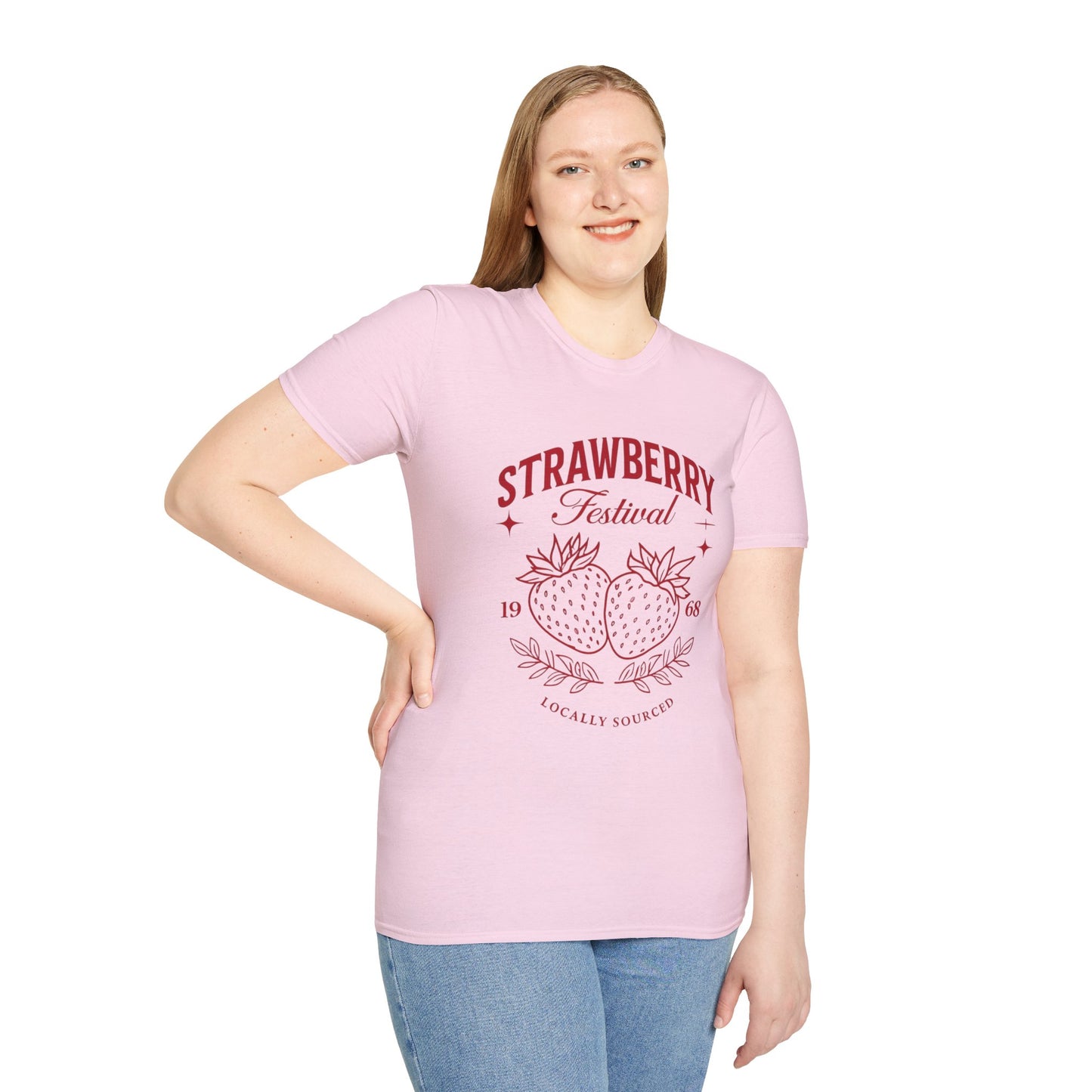 Strawberry Festival Unisex T-Shirt, Vintage Berry Tee, Local Produce Shirt, Farmhouse Fashion, Summer Celebration Wear
