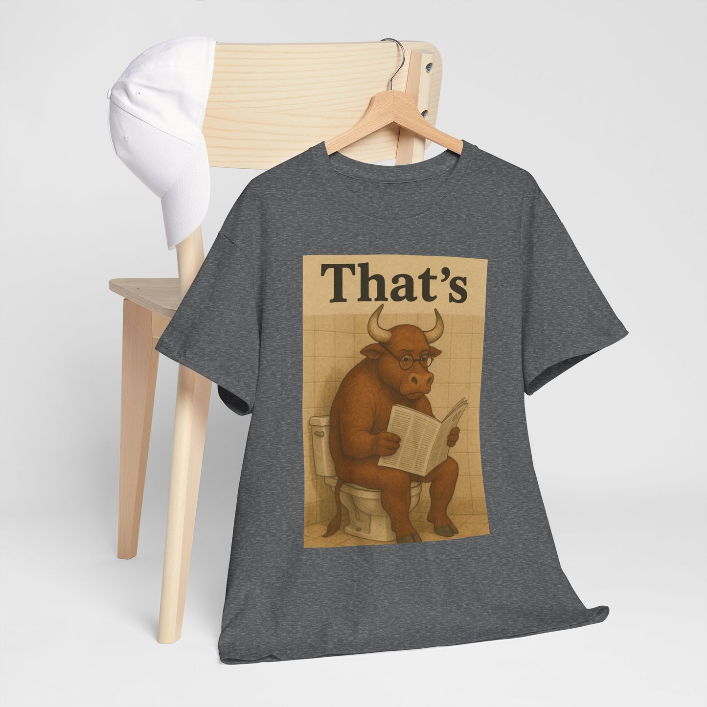 Bull on Toilet Unisex Tee