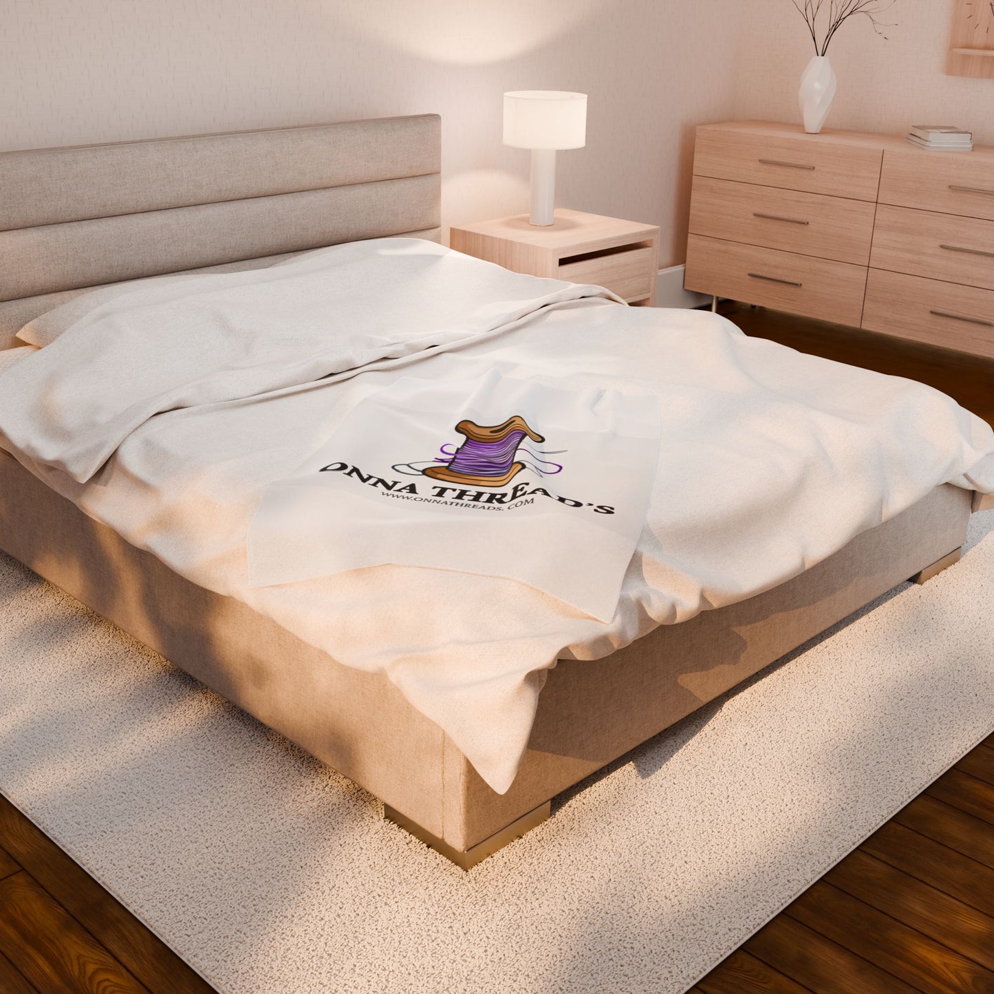Customizable Cozy Velveteen Plush Blanket - Perfect for Home Decor, Gift for Her, Snuggling, Couch Essential, Warmth & Comfort